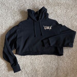 Dolls Kill Horoscopez Libra Cropped Hoodie